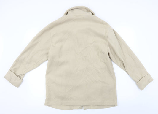 Preworn Womens Beige Jacket Coat Size S