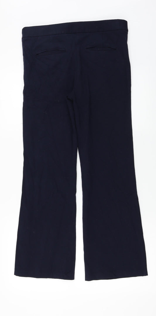 Per Una Womens Blue Trousers Size 12 L25 in