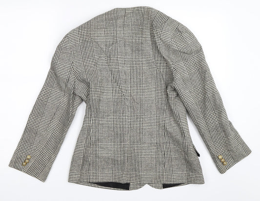 St Michael Womens Black Jacket Blazer Size 10