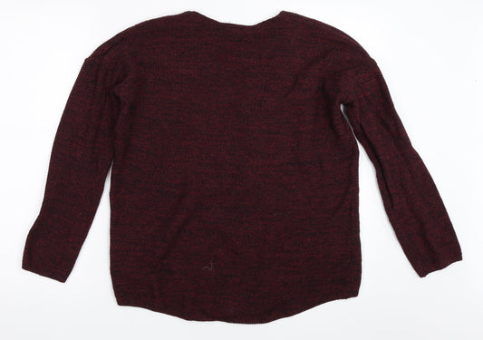 H&M Womens Red Pullover Jumper Size M