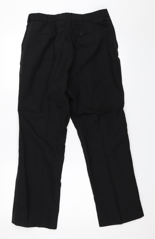 Preworn Mens Black Trousers Size 31 in L28 in