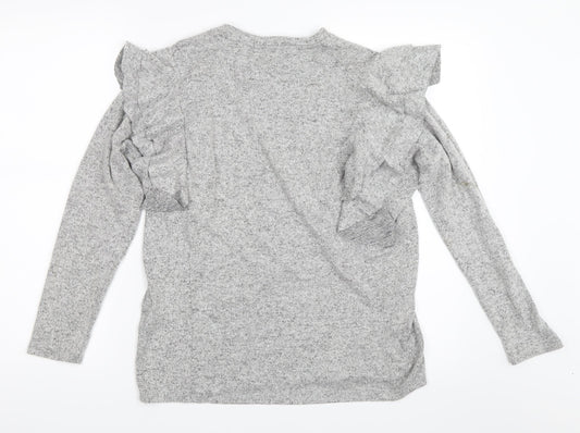 M&Co Womens Grey Pullover Jumper Size 10