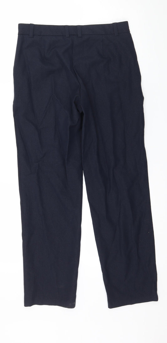 Marks and Spencer Womens Blue Trousers Size 8 L27 in