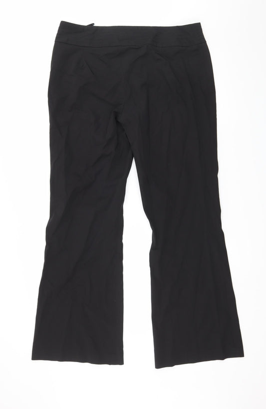 Etam Womens Black Trousers Size 14 L30 in