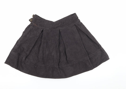 Zara Girls Grey Corduroy Flare Skirt Size 9-10 Years