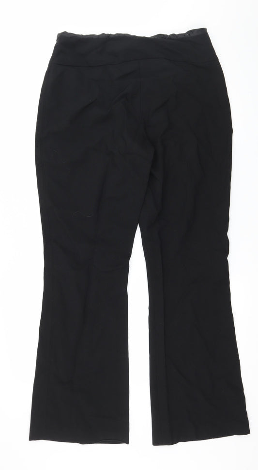 Bay Womens Black Trousers Size 14 L30 in