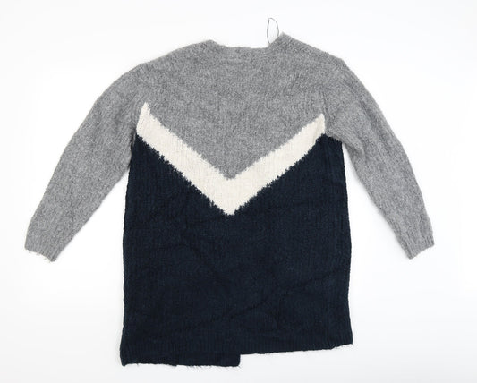 M&S Womens Grey Cardigan Jumper Size M