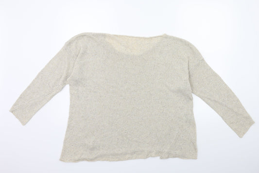 Preworn Womens Beige Pullover Jumper Size S