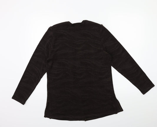 Reflections Womens Brown Cardigan Jumper Size S