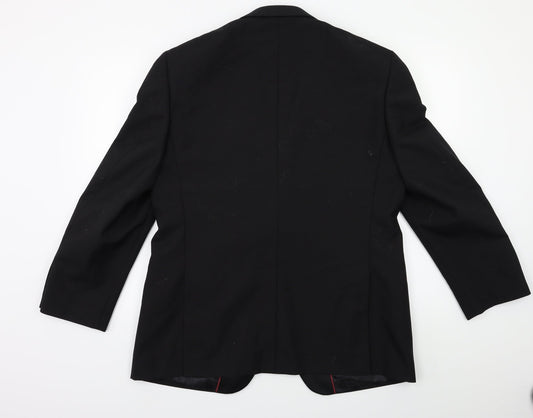 Brook Taverner Mens Black Jacket Suit Jacket Size 40