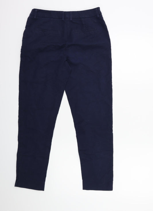 Warehouse Womens Blue Trousers Size 6 L26 in