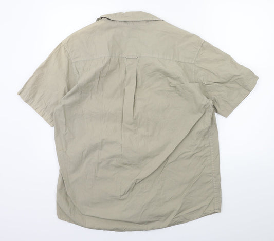 Hawkshead Mens Brown Button-Up Size M