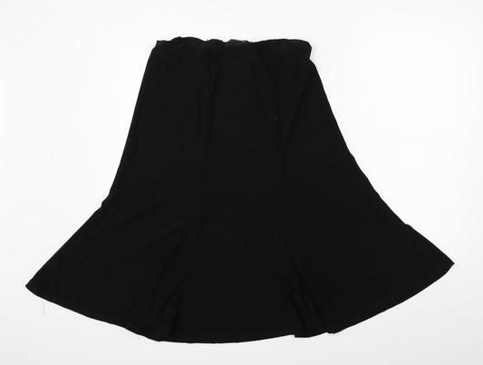 Bonmarché Womens Black Flare Skirt Size 10