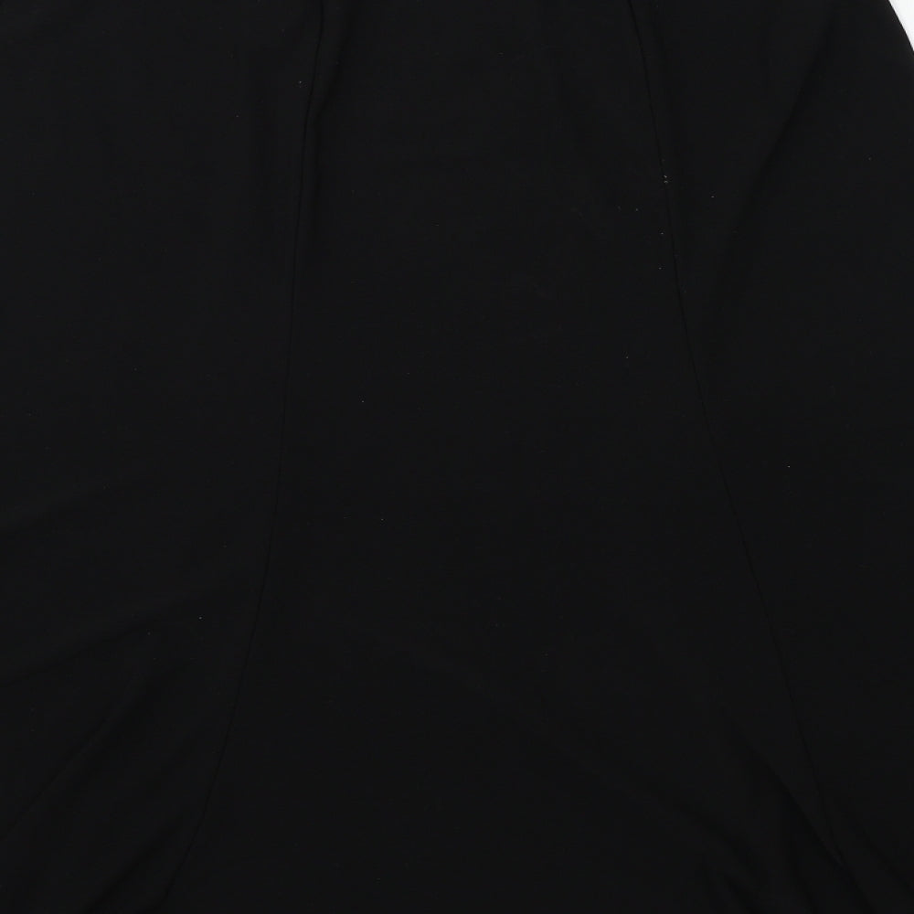 Bonmarché Womens Black Flare Skirt Size 10