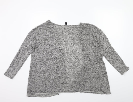 H&M Womens Grey Knit Cape Jumper Size M