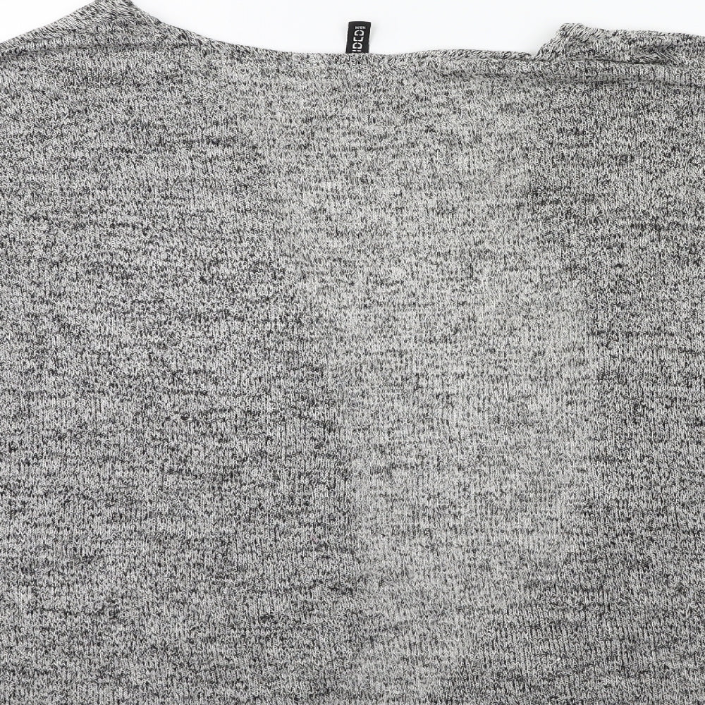 H&M Womens Grey Knit Cape Jumper Size M