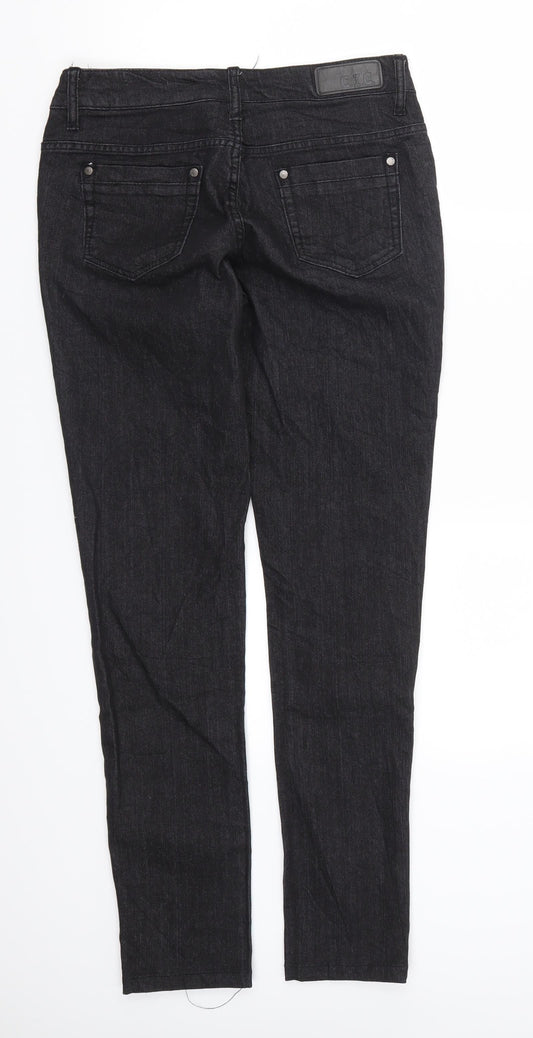 CIC Womens Black Denim Skinny Jeans Size 28 in L30 in