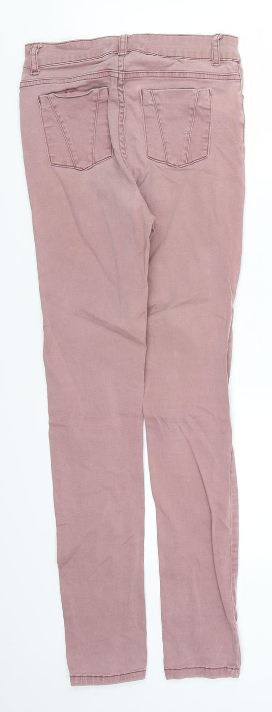 Miso Womens Pink Denim Skinny Jeans Size 8 L28 in