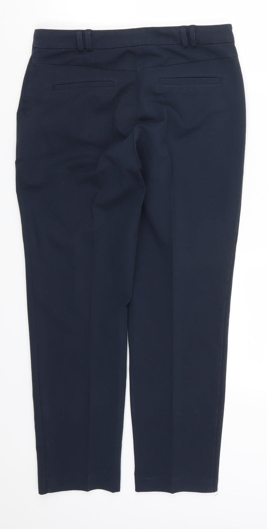 Topshop Womens Blue Trousers Size 8 L25 in