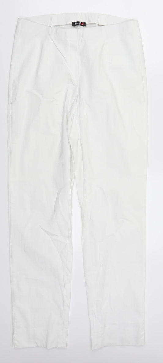 Jagro Womens White   Trousers  Size 12 L30 in