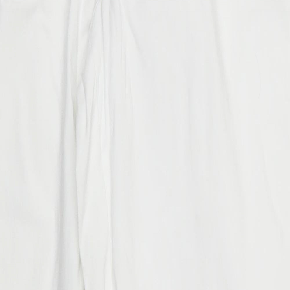 Jagro Womens White Trousers Size 12 L30 in