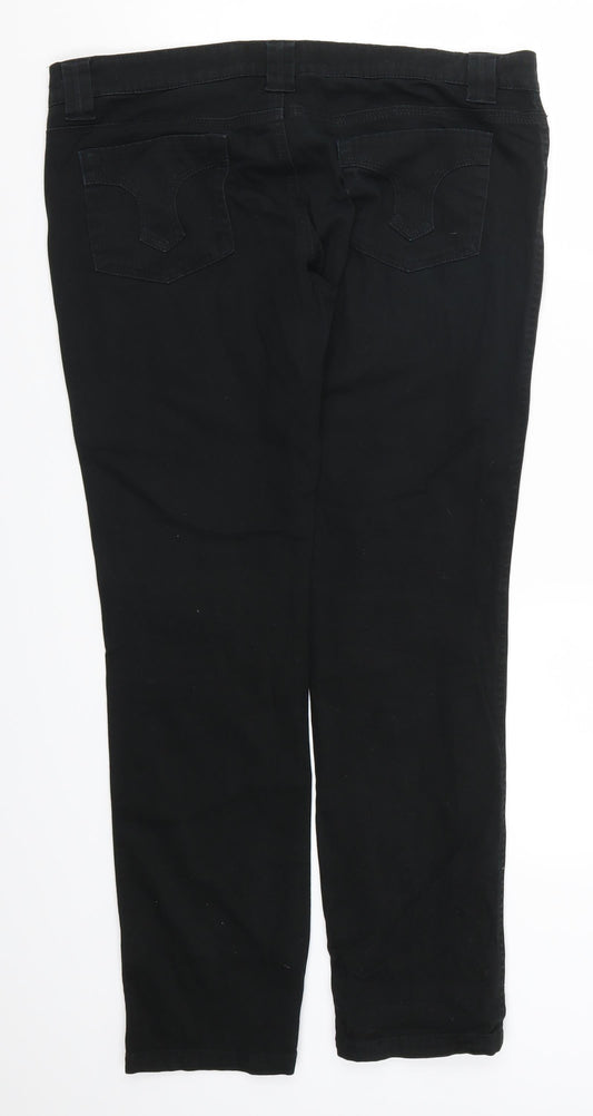 Miss Selfridge Womens Black Denim Skinny Jeans Size 36 in L30 in