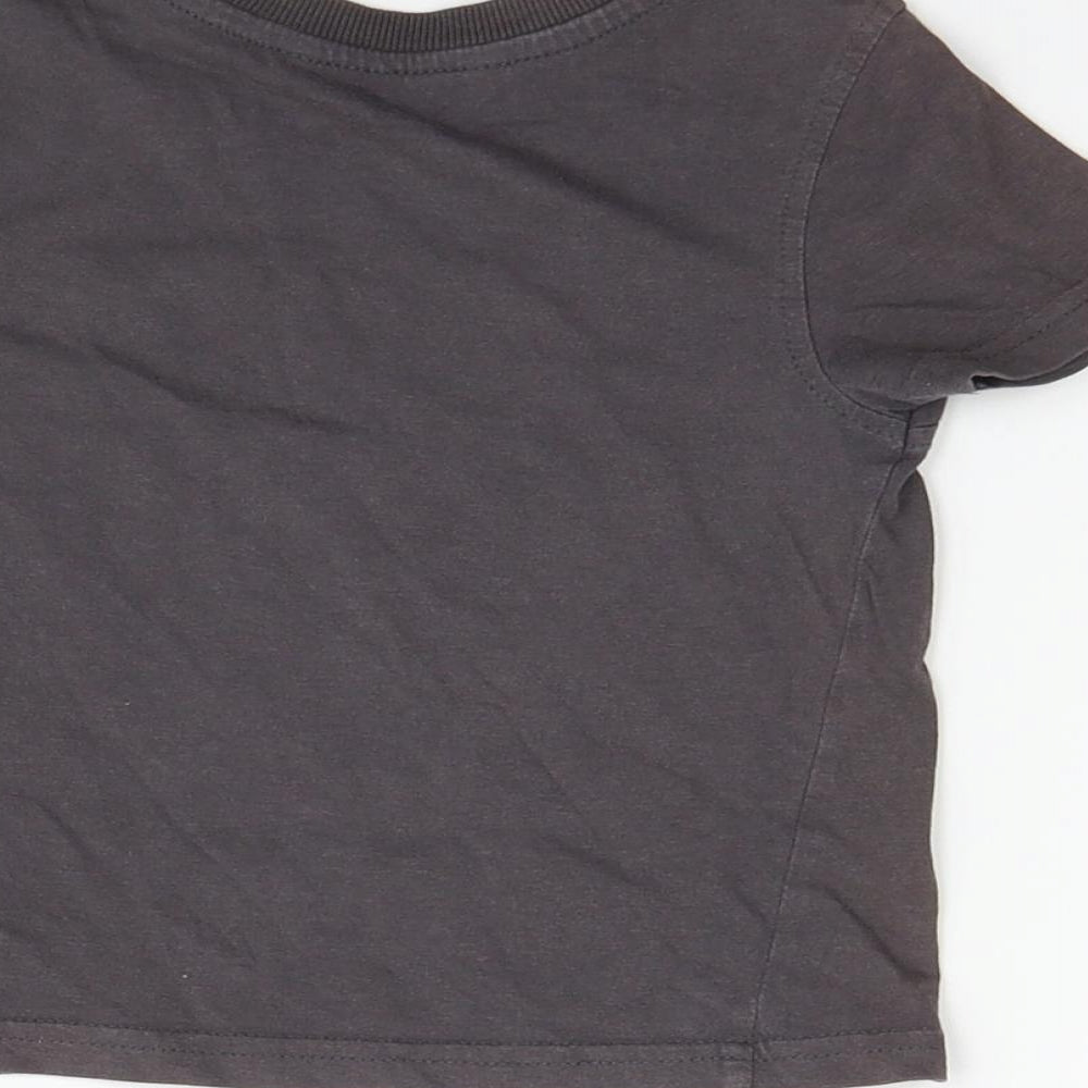 George Boys Grey Basic T-Shirt Size 12-18 Months