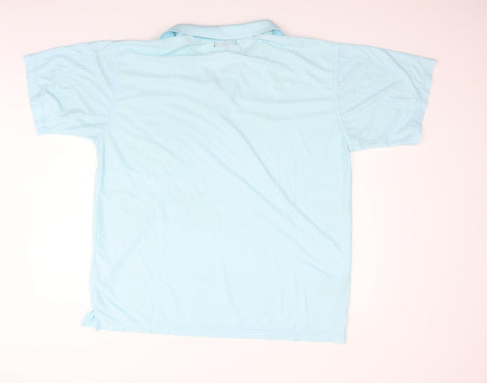 J.J.Willis Womens Blue Basic Polo Size 2XL