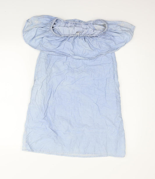 deniem & co Womens Blue Fit & Flare Size 12