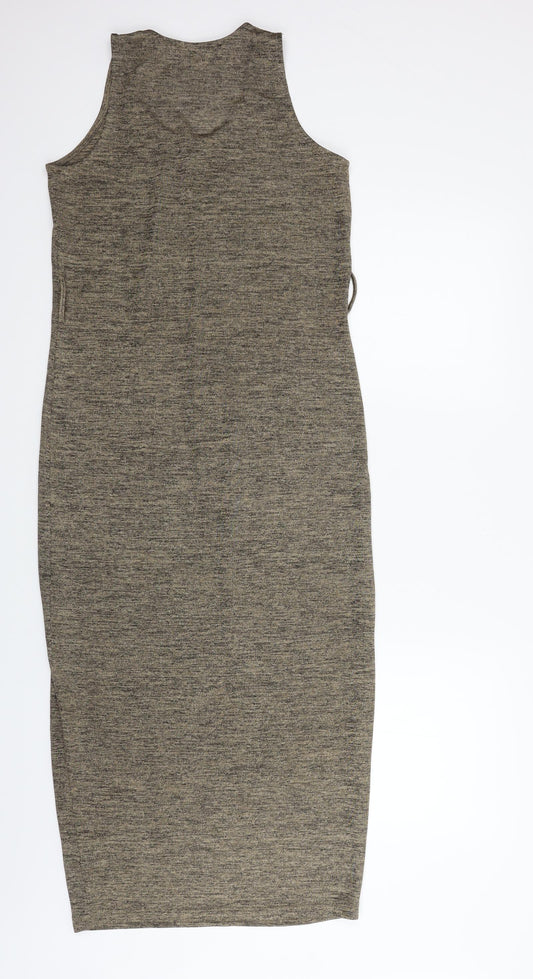 Very Womens Gold Fit & Flare Size 10
