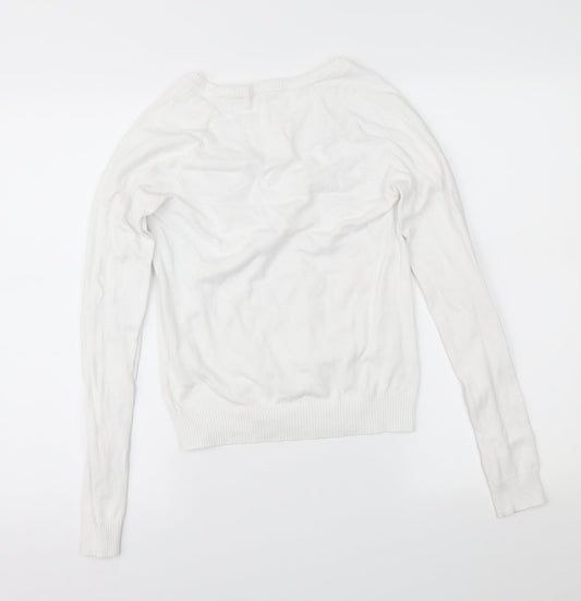 Preworn Womens White Pullover Jumper Size M