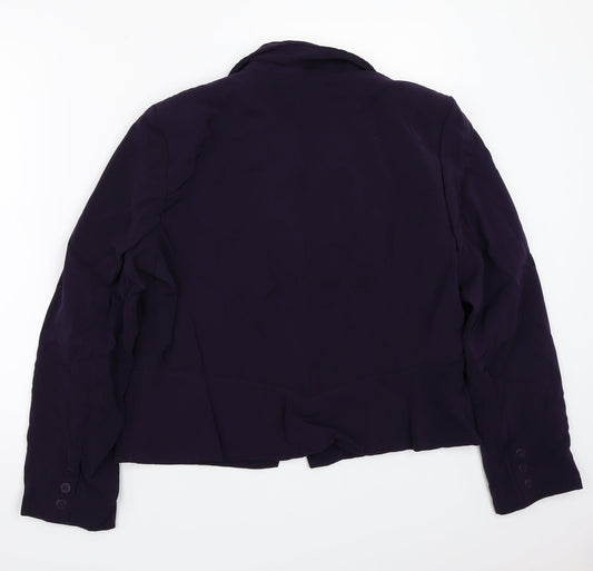123 Womens Purple Jacket Coat Size 46