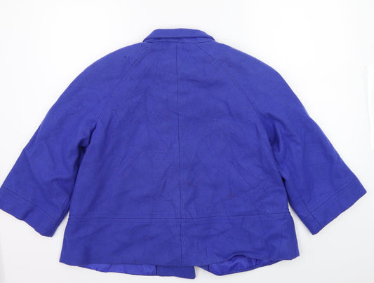 George Womens Blue Jacket Coat Size 12