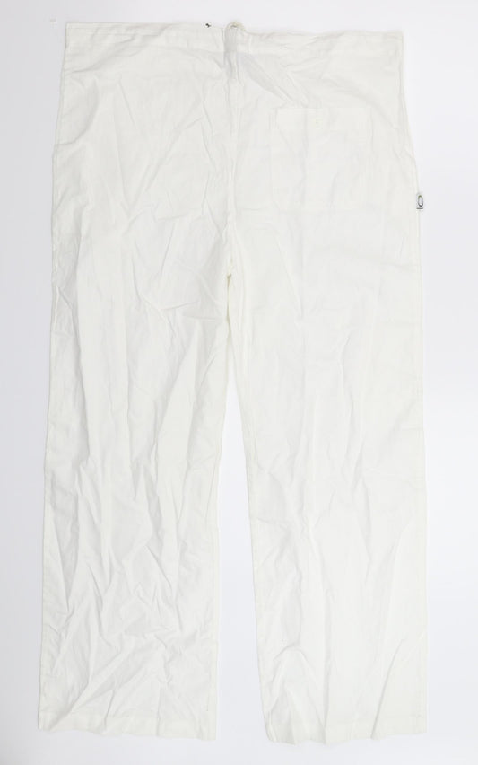 Sasquma Womens White Trousers Size 36 in L27 in