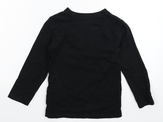 Studio Boys Black Basic T-Shirt Size 6-7 Years