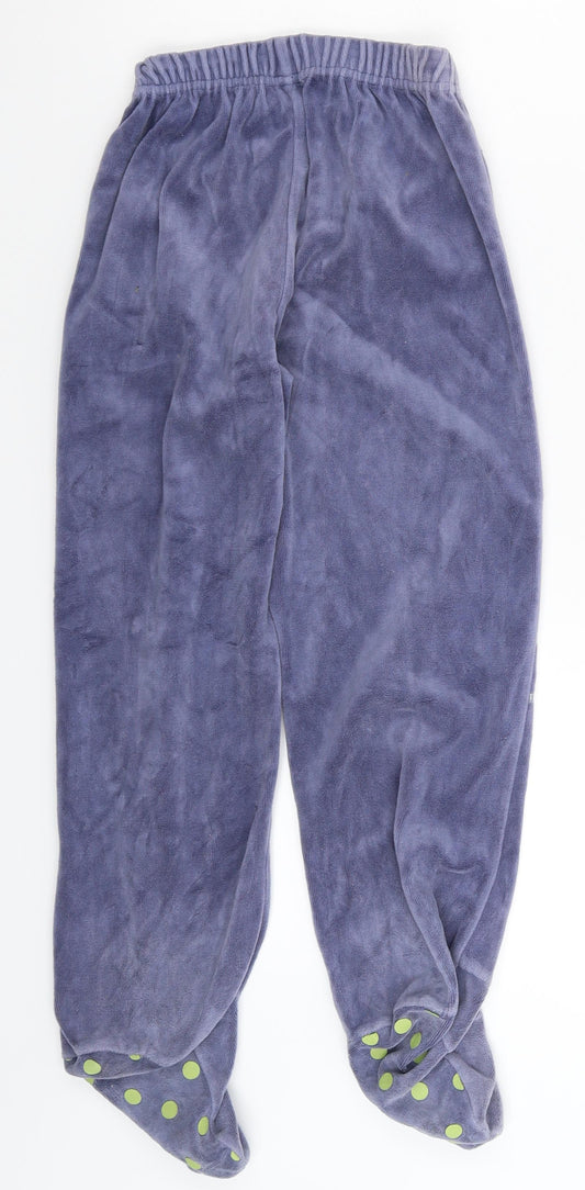 Preworn Girls Blue Solid Cami Pyjama Pants Size 6 Years