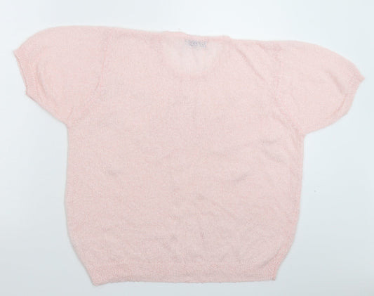 Princess Womens Pink Knit Pullover Jumper Size 18