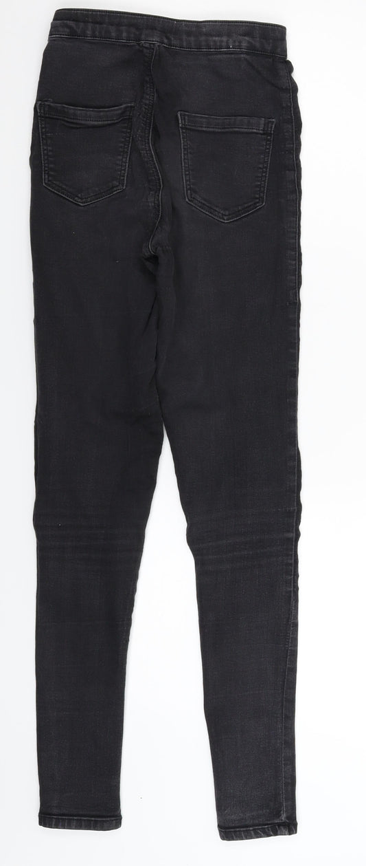 Topshop Womens Black Denim Jegging Jeans Size 24 in L28 in
