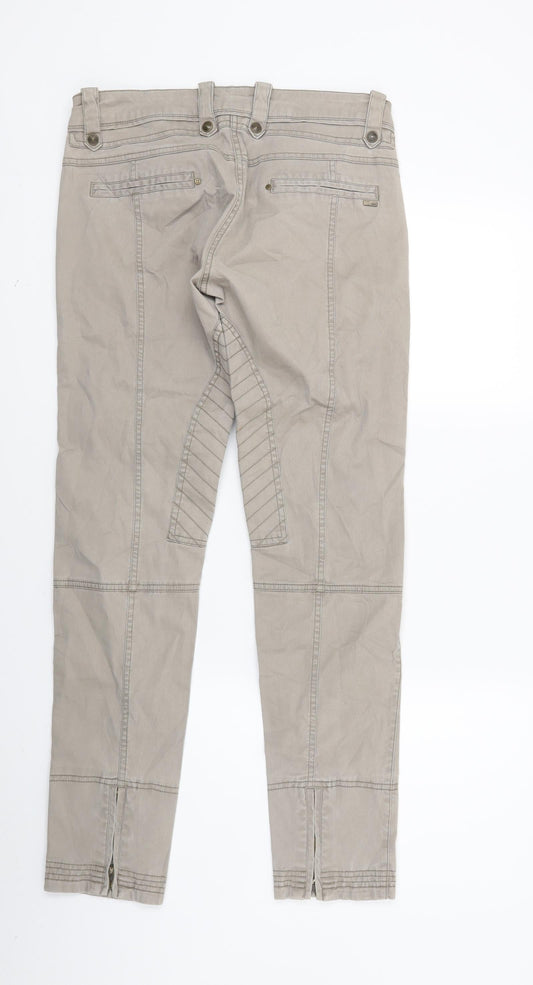 Mango Womens Beige Denim Skinny Jeans Size 10 L27 in