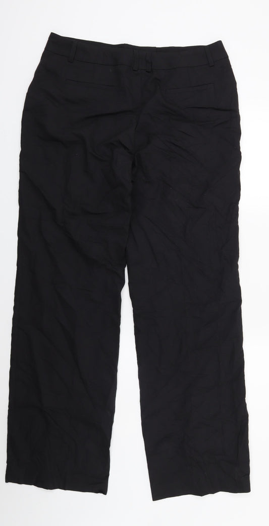 La Redoute Womens Black Trousers Size 14 L30 in