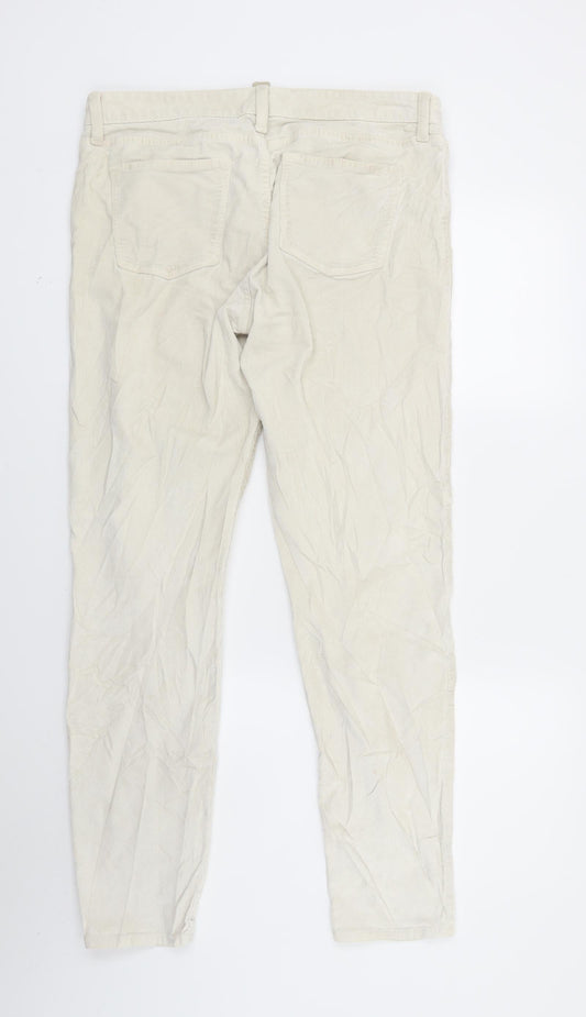 BANNANA REPUBLIC Womens Beige Corduroy Skinny Jeans Size 30 in L29 in