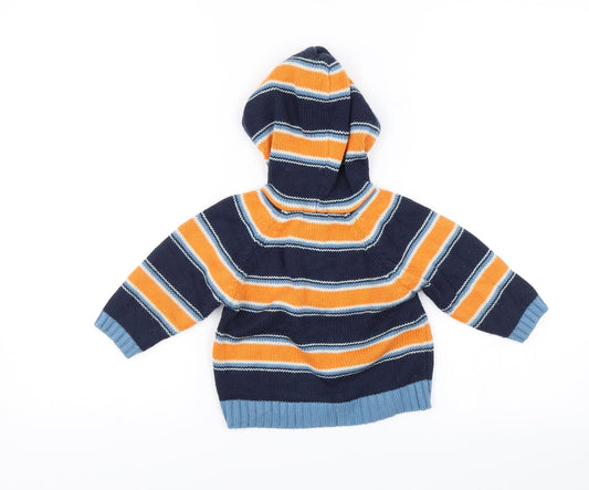 Bayside Baby Blue Striped Pullover Jumper Size 12-18 Months
