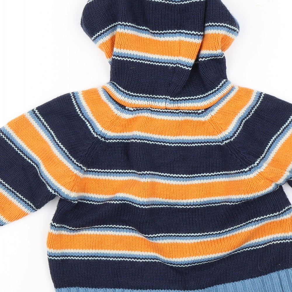 Bayside Baby Blue Striped Pullover Jumper Size 12-18 Months