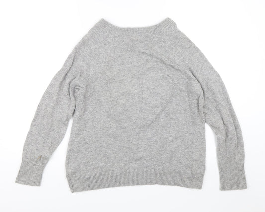H&M Womens Grey Pullover Jumper Size S - I Love