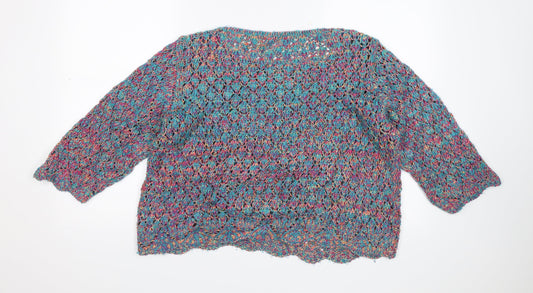 M&Co. Womens Multicoloured Pullover Jumper Size M