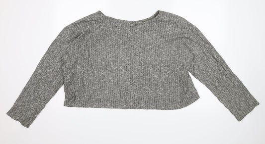 Topshop Womens Green Pullover Jumper Size 16