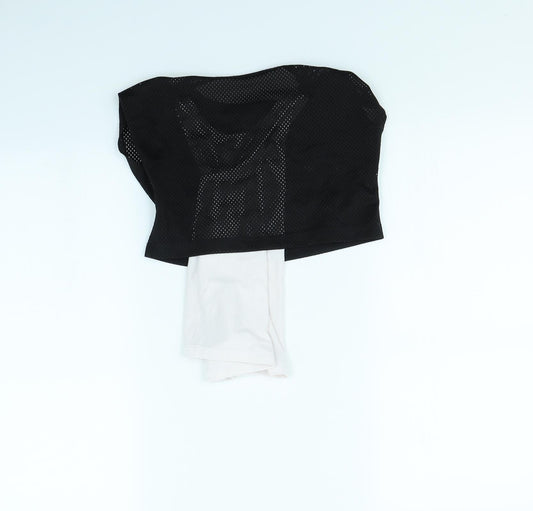 H&M Girls Black Basic Tank Size 4 Years