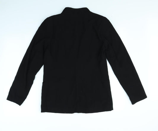 Dorothy Perkins Womens Black Jacket Size 10 - shoulder pads