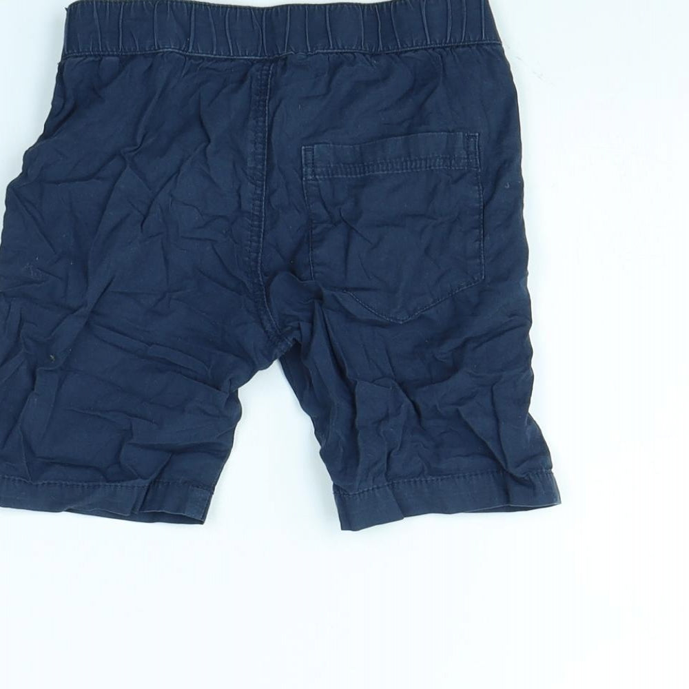H&M Boys Blue Chino Shorts Size 3 Years