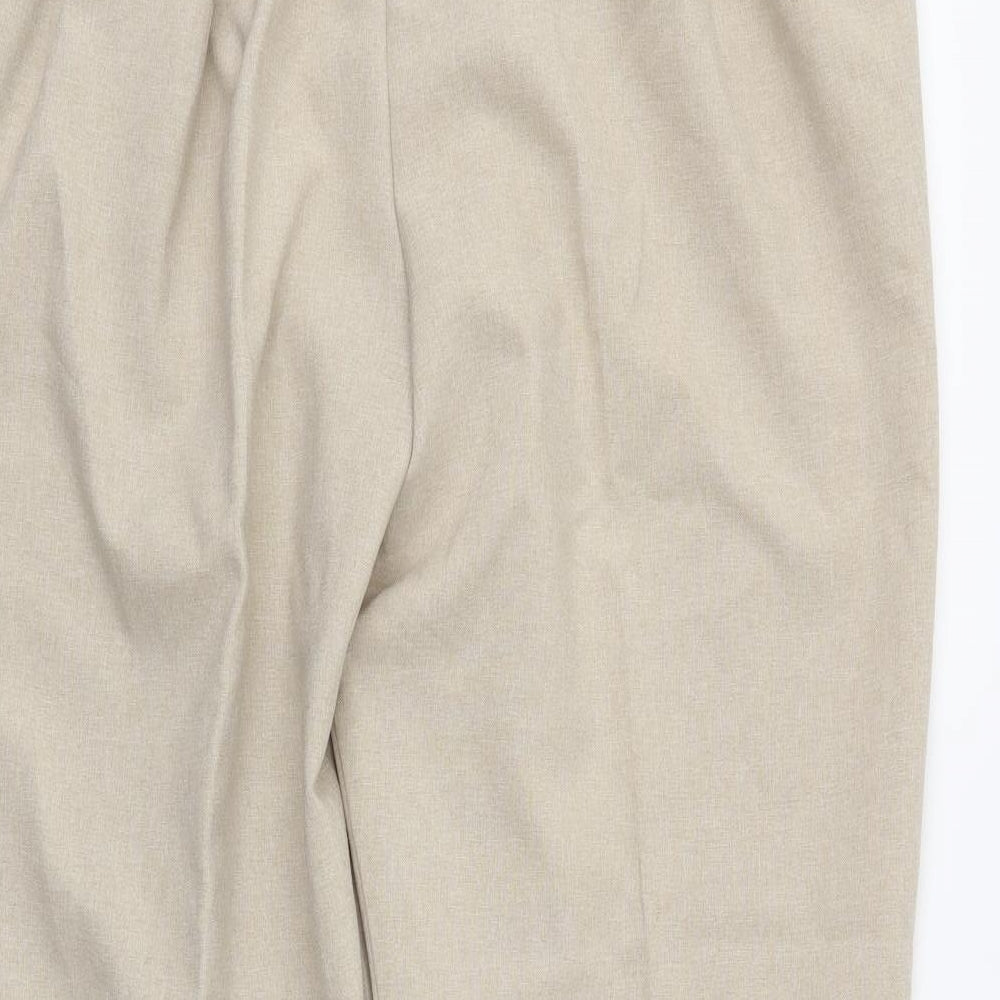M&S Womens Beige Trousers Size 20 L24 in